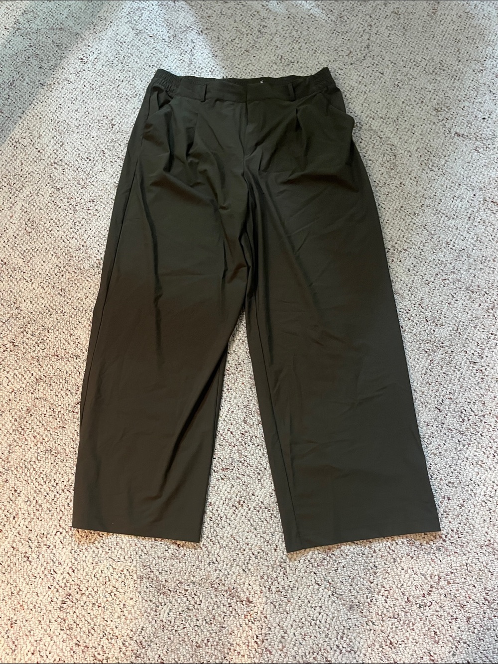 Old Navy Sleek Tech Olive Green Trousers Size Large